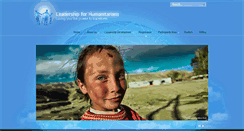 Desktop Screenshot of leadershipforhumanitarians.org